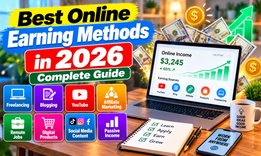 Best Online Earning Methods in 2026 – Complete Guide